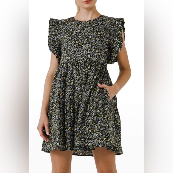 English Factory Dresses & Skirts - NWT English Factory Floral Ruffled Babydoll Dress | Medium